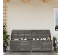 vidaXL Contenitore da giardino Antracite 198,5x50x56,5 cm Massello Abete