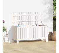 VIDAXL - Contenitore Giardino Bianco 108x42,5x54 Cm Legno Massello Pino
