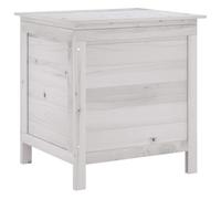 VIDAXL - Contenitore Giardino Bianco 50x49x56,5 Cm Legno Massello Abete
