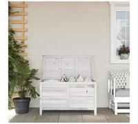 vidaXL Contenitore Giardino Bianco 99x49,5x58,5cm Legno Massello Abete