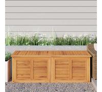 vidaXL Contenitore Giardino con Borsa 150x50x55 cm Legno Massello Teak