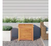 vidaXL Contenitore Giardino con Borsa 60x50x58cm Legno Massello Teak