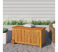vidaXL Contenitore Giardino con Ruote 113x50x58 Legno Massello Acacia
