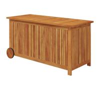 vidaXL Contenitore Giardino con Ruote 113x50x58 Legno Massello Acacia