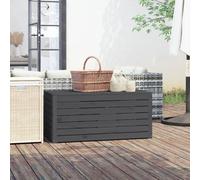 vidaXL Contenitore Giardino Grigio 101x50,5x46,5cm Legno Massello Pino