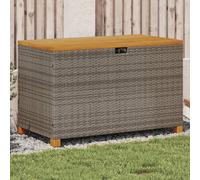 vidaXL Contenitore Giardino Grigio 110x55x63cm Polyrattan Legno Acacia