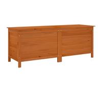 AX Contenitore Giardino Fondo A Doghe 150x50x56,5cm Marrone Portaoggetti 364759