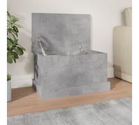 vidaXL Contenitore Grigio Cemento 50x30x28 cm in Legno Multistrato