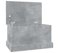 vidaXL Contenitore Grigio Cemento 50x30x28 cm in Legno Multistrato