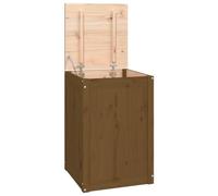 vidaXL Contenitore per Bucato 44x44x66 cm Legno Massello Pino