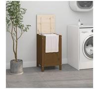 VIDAXL - Contenitore Per Bucato Miele 44x44x76 Cm Legno Massello Pino