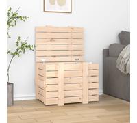 vidaXL Contenitore Portaoggetti 58x40,5x42 cm Legno Massello di Pino