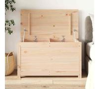 vidaXL Contenitore Portaoggetti 80x40x45,5cm Legno Massello Pino