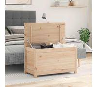 vidaXL Contenitore Portaoggetti 80x40x45,5cm Legno Massello Pino