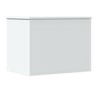 AX Cassapanca Bianco Contenitore 60x42x46cm Sollevamento Gas Tavolino New 840653