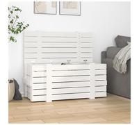 VIDAXL - Contenitore Portaoggetti Bianco 91x40,5x42 Cm Massello Di Pino