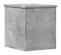 vidaXL Contenitore Portaoggetti Grigio Cemento 30x35x35cm Truciolato, Scatola portaoggetti, Contenitore per Indumenti, portaoggetti, cesta per Giochi