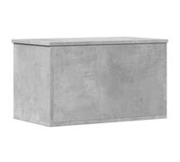 vidaXL Contenitore Portaoggetti Grigio Cemento 60x35x35cm Truciolato