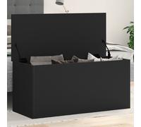 vidaXL Contenitore Portaoggetti Nero 100x42x46 cm Legno Multistrato, cesta portaoggetti, Scatola Porta Giochi, cesta Porta Giocattoli