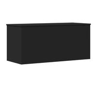 vidaXL Contenitore Portaoggetti Nero 100x42x46 cm Legno Multistrato