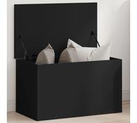 vidaXL Contenitore Portaoggetti Nero 60x35x35 cm in Truciolato, Scatola portaoggetti, Contenitore per Indumenti, portaoggetti, cesta per Giochi