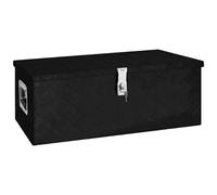VIDAXL - Contenitore Portaoggetti Nero 80x39x30 Cm In Alluminio