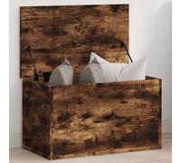 vidaXL Contenitore Portaoggetti Rovere Fumo 60x35x35 cm in Truciolato