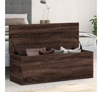 vidaXL Contenitore Portaoggetti Rovere Marrone 102x35x35 cm Truciolato
