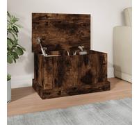 vidaXL Contenitore Rovere Fumo 50x30x28 cm Legno Multistrato