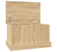 vidaXL Contenitore Rovere Sonoma 50x30x28 cm Legno ingegnerizzato | Perfetto per tappeti e cuscini, struttura in legno di lunga durata, finitura elegante che migliora l'estetica