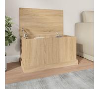vidaXL Contenitore Rovere Sonoma 70x40x38 cm Legno Multistrato, Contenitore portaoggetti, Scatola portautensili, Contenitore di conservazione
