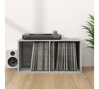 vidaXL Contenitore Vinili Grigio Sonoma 71x34x36 cm Legno Multistrato