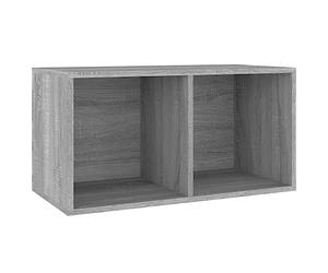 vidaXL Contenitore Vinili Grigio Sonoma 71x34x36 cm Legno Multistrato