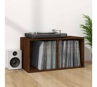 vidaXL Contenitore Vinili Rovere Marrone 71x34x36 cm Legno Multistrato
