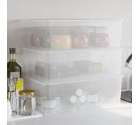vidaXL Contenitori in Plastica 3 pz 25 L Impilabili