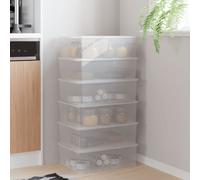 vidaXL Contenitori in Plastica 6 pz 10 L Impilabili