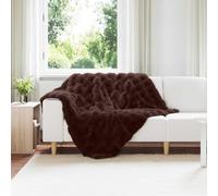 vidaXL Coperta antiscivolo in sintetica di coniglio Olite Cammello