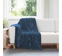 vidaXL Coperta Blu navy 150 x 130 cm Panno
