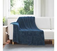 vidaXL Coperta Blu navy 150 x 200 cm Panno