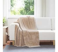 vidaXL Coperta Cammello 130 x 150 cm 1 Panno