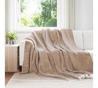 vidaXL Coperta Cammello 240 x 270 cm 3.17 Panno