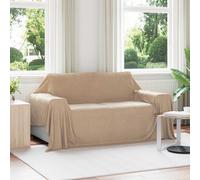 vidaXL Coperta Cammello 280 x 210 cm Panno