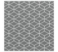 vidaXL Coperta da Esterno ARAKIL Grigio e Bianco Poliestere Grande Pieghevole