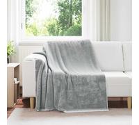 vidaXL Coperta Grigio 150 x 200 cm Panno