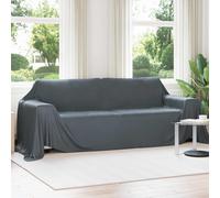 vidaXL Coperta Grigio scuro 350 x 270 cm Panno