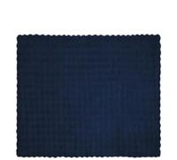 vidaXL Coperta in Pelliccia di Coniglio Finta 4 PCS Blu Marino, Coperta Rettangolare in Pelliccia di Coniglio Finta, Moderna e Accogliente, Perfetta per Decorare la Tua casa e tenerti Caldo