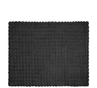 vidaXL Coperta in Pelliccia di Coniglio Finta 4 PCS Grigio Scuro, Coperta Rettangolare in Pelliccia di Coniglio Finta, Moderna e Accogliente, Perfetta per Decorare la Tua casa e tenerti Caldo