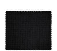 vidaXL Coperta in Pelliccia di Coniglio Finta 4 PCS Nero 240 x 270 cm, Coperta Rettangolare in Pelliccia di Coniglio Finta, Moderna e Accogliente, Perfetta per Decorare la Tua casa e tenerti Caldo