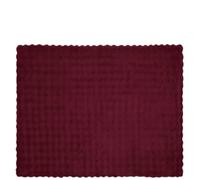 vidaXL Coperta in Pelliccia di Coniglio Finta 4 PCS Rosso Bordeaux, Coperta Rettangolare in Pelliccia di Coniglio Finta, Moderna e Accogliente, Perfetta per Decorare la Tua casa e tenerti Caldo