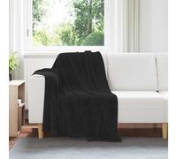 vidaXL Coperta Nero 130 x 150 cm Panno